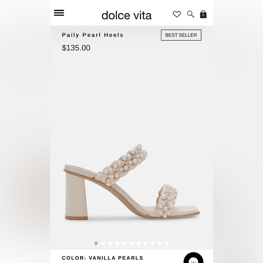 Dolce Vita Paily Pearl Block Heels Bridal